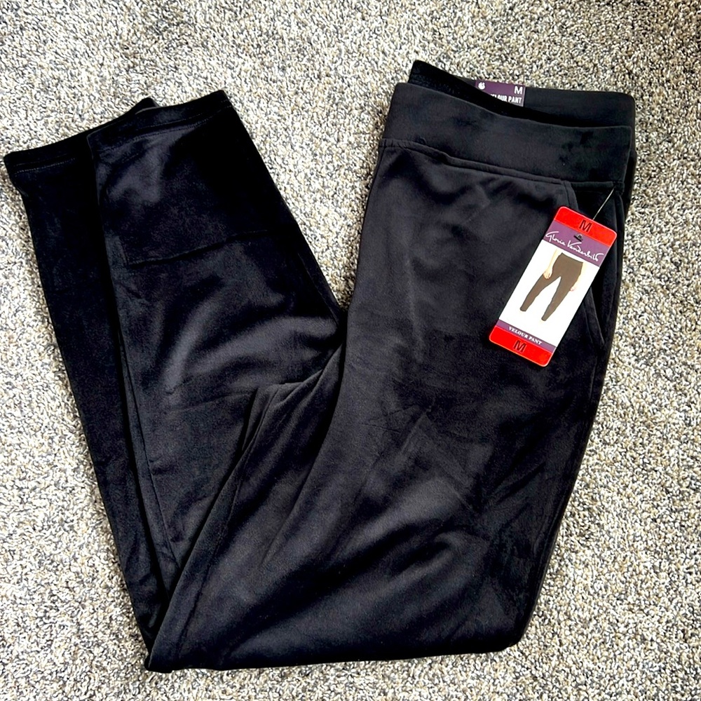 Velour Stretch Ankle Pant